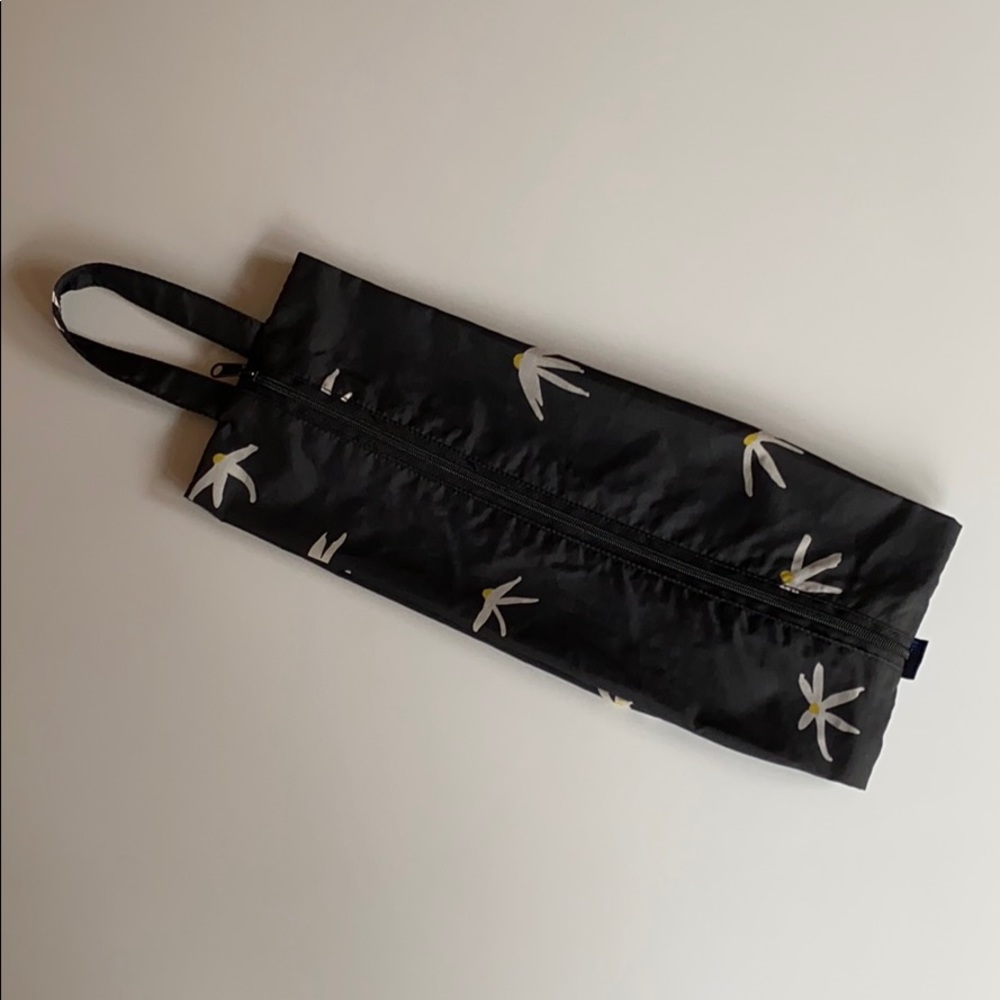 Vintage Baggu Daisy Nylon Zip Pouch